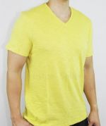 Žlté tričko s moderným strihom XL 50% zľava